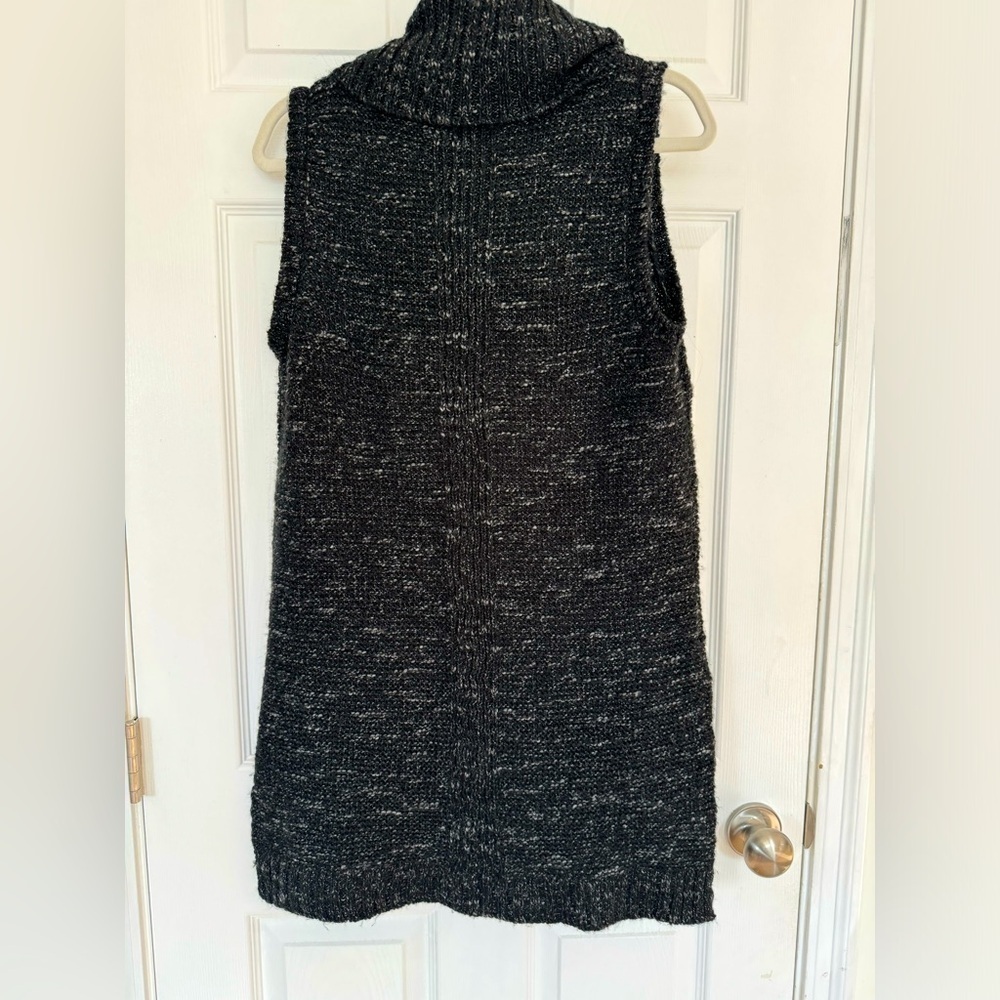 Maurice’s Women’s Thick Marled Knit Sleeveless Tunicc Sweater w/ Cowl Neck LARGE - Picture 7 of 9